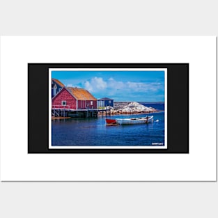 Red Shed at Peggy's Cove 02 Posters and Art